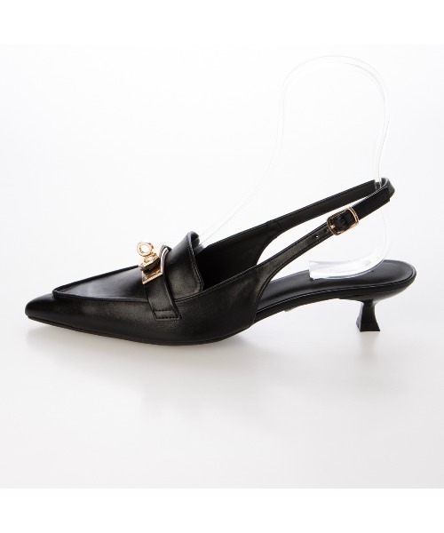 EVOL（イーボル）の「【ふかふか・クッション入り】バックル3.5cmバックバンドパンプス IZ5828（パンプス・レディース・ブラック/ブラウン/ベージュ・23.0cm/22.5cm/22.0cm/25.0cm/24.5cm/24.0cm/23.5cm）」の13枚目の写真