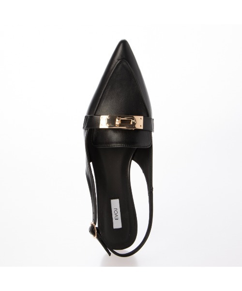 EVOL（イーボル）の「【ふかふか・クッション入り】バックル3.5cmバックバンドパンプス IZ5828（パンプス・レディース・ブラック/ブラウン/ベージュ・23.0cm/22.5cm/22.0cm/25.0cm/24.5cm/24.0cm/23.5cm）」の15枚目の写真