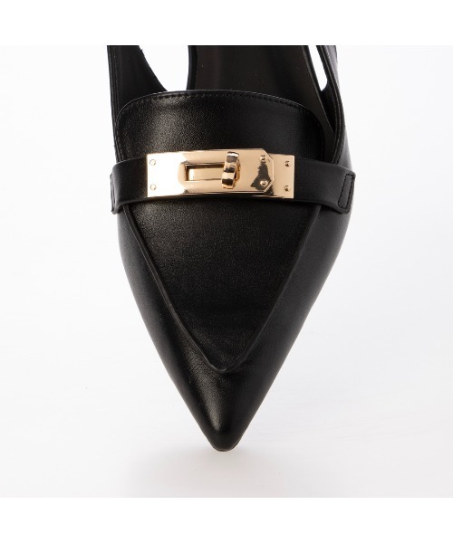 EVOL（イーボル）の「【ふかふか・クッション入り】バックル3.5cmバックバンドパンプス IZ5828（パンプス・レディース・ブラック/ブラウン/ベージュ・23.0cm/22.5cm/22.0cm/25.0cm/24.5cm/24.0cm/23.5cm）」の16枚目の写真