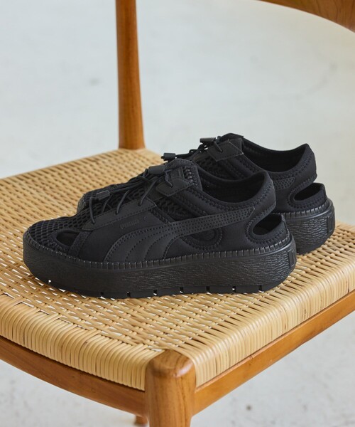 ROPE' PICNIC（ロペピクニック）の「【PUMA/プーマ】プラットフォームトレースライトミュール（スニーカー・レディース・ブラック/キナリ・24.0cm/23.5cm）」の4枚目の写真