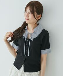 MAJESTIC LEGON | シャツドッキングカットトップス(Tシャツ/カットソー)
