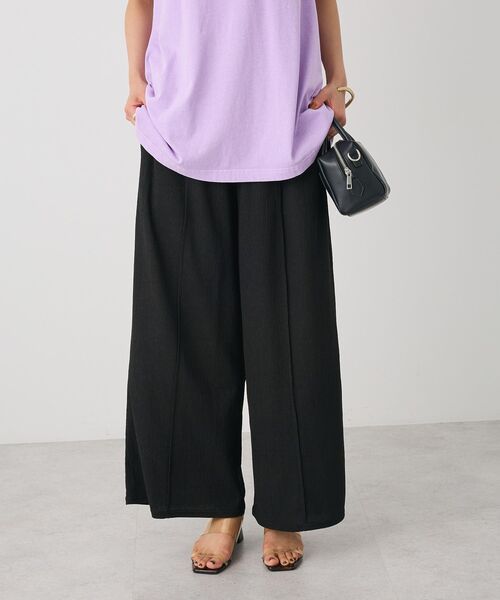 CRAFT STANDARD BOUTIQUE(クラフトスタンダードブティック)の「ワイドイージーパンツ(その他パンツ・レディース・ライトベージュ/ライトグリーン/ブラック・FREE)」の1枚目の写真