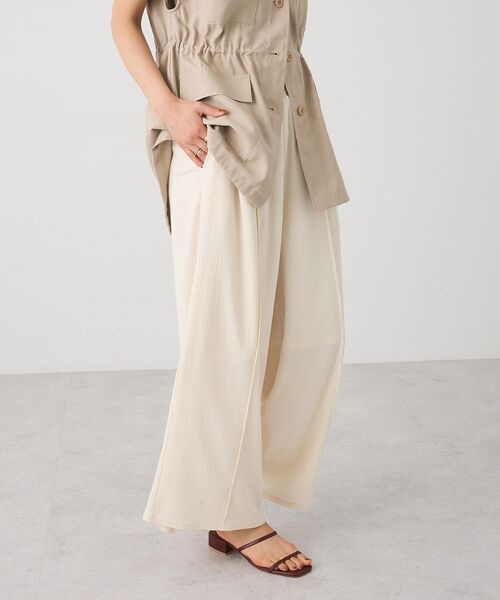 CRAFT STANDARD BOUTIQUE(クラフトスタンダードブティック)の「ワイドイージーパンツ(その他パンツ・レディース・ライトベージュ/ライトグリーン/ブラック・FREE)」の6枚目の写真