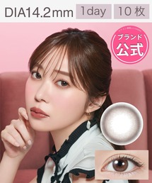 TOPARDS（トパーズ）の「【公式】TOPARDS 1DAY 10枚入り クリームローズ トパーズ ワンデー さっしー 指原莉乃 ナチュラル ピンク カラコン（コンタクトレンズ・カラコン）」