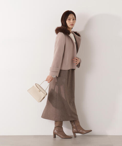 PROPORTION BODY DRESSING（プロポーションボディドレッシング）の「フリルショルダーワンピース / 1215240802（ワンピース・レディース・ブラウン/ブラック/ブラック系その他・P/S/MEDIUM/SMALL）」の8枚目の写真