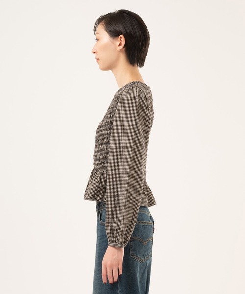 Levi's（リーバイス）の「Levi's/リーバイス FLEUR シャツ（シャツ/ブラウス・レディース・ブラウン・XS/M/S）」の11枚目の写真