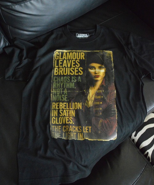 BROTHERHOOD(ブラザーフッド)の「【ROMANTIC DISRUPTION】Velvet Rebellion Tee(Tシャツ/カットソー・メンズ・ブラック・LARGE)」の2枚目の写真