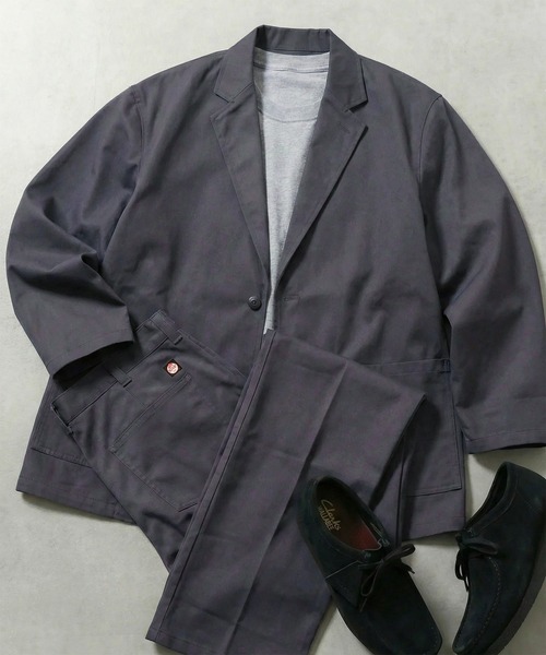RED KAP（レッドキャップ）の「【RED KAP】26SS新色入荷！ 限定商品 KP10別注 TAILORED JACKET Relux FIT　リラックスフィット セットアップジャケット（テーラードジャケット・メンズ・ブラック/ベージュ/ブラウン/チャコールグレー・LL/L/M/S）」の2枚目の写真