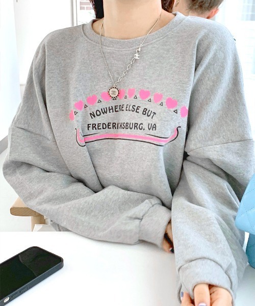 セール】ハートプリントスウェット トレーナー（スウェット）｜Riff