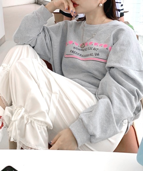 セール】ハートプリントスウェット トレーナー（スウェット）｜Riff