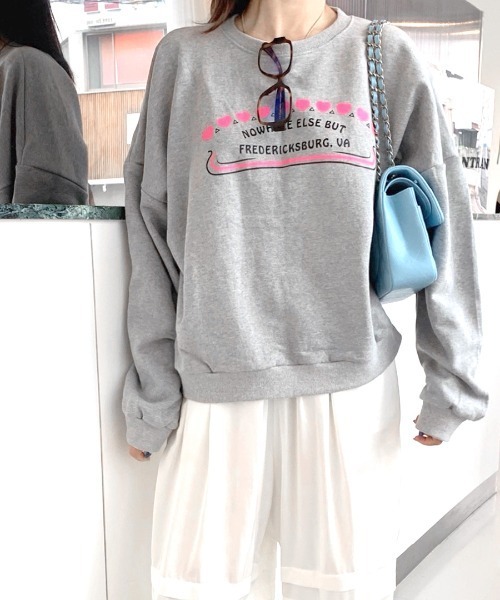 セール】ハートプリントスウェット トレーナー（スウェット）｜Riff