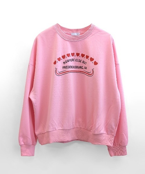 セール】ハートプリントスウェット トレーナー（スウェット）｜Riff