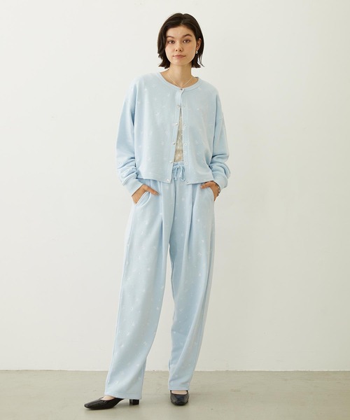 MILKFED.(ミルクフェド)の「EMBROIDERY SWEAT JACKET(スウェット・レディース・オフホワイト/ライトブルー/ブラック・ONE SIZE)」の20枚目の写真