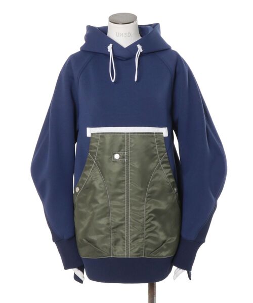 UN3D.（アンスリード）の「KANGAROO POCKET HOODIE / カンガルーポケットフーディー（パーカー・レディース・グレー/ネイビー/ブラック・38/36）」の9枚目の写真