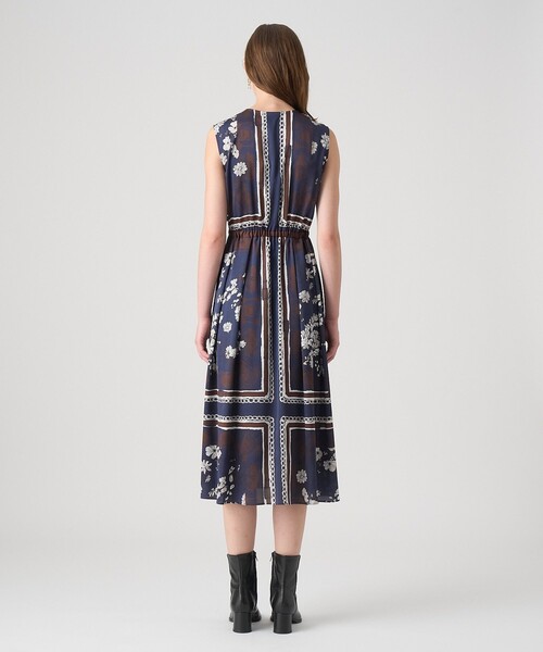 スカーフプリントタック ワンピース（ワンピース）｜ANAYI（アナイ）の