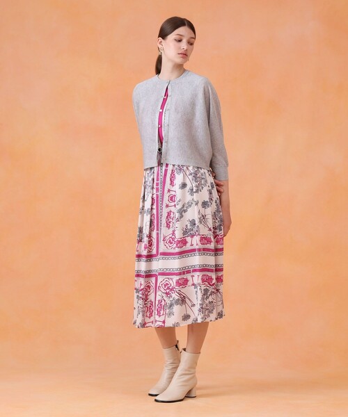 スカーフプリントタック ワンピース（ワンピース）｜ANAYI（アナイ）の