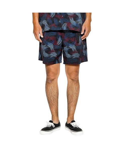 CALEE(キャリー)の「DOTAIR(R) FEATHER PATTERN EASY SHORTS(その他パンツ・メンズ・ブラック/チャコールグレー・SMALL/MEDIUM/X-LARGE)」の1枚目の写真