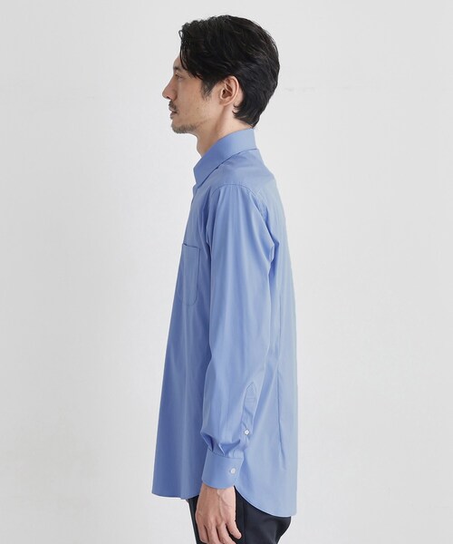 TAKEO KIKUCHI（タケオキクチ）の「ストレッチ ワイドカラー シャツ（ビジネスシャツ・メンズ・ベージュ/ブルー系その他/ホワイト・02/03/04）」の6枚目の写真