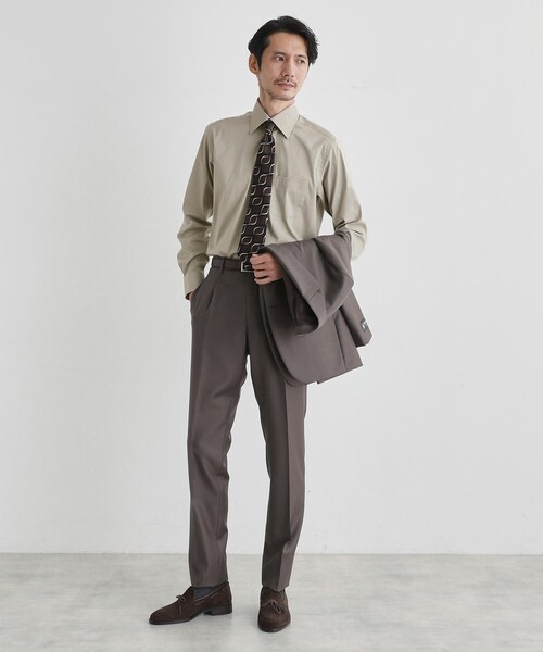 TAKEO KIKUCHI（タケオキクチ）の「ストレッチ ワイドカラー シャツ（ビジネスシャツ・メンズ・ベージュ/ブルー系その他/ホワイト・02/03/04）」の20枚目の写真