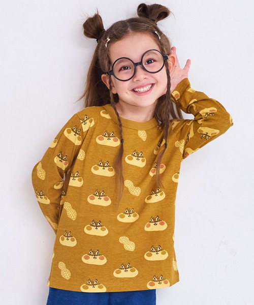 MARKEY'S(マーキーズ)の「ソウガラロンT(Tシャツ/カットソー・キッズ・ブラウン系その他/マルチ/ピンク系その他/オレンジ系その他/杢グレー/ブラック系その他/ホワイト系その他/レッド系その他/ブルー系その他/グリーン系その他・70/80/90/95/100/110/120/130/140/150)」の5枚目の写真