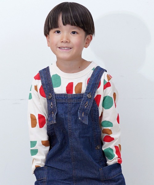 MARKEY'S(マーキーズ)の「ソウガラロンT(Tシャツ/カットソー・キッズ・ブラウン系その他/マルチ/ピンク系その他/オレンジ系その他/杢グレー/ブラック系その他/ホワイト系その他/レッド系その他/ブルー系その他/グリーン系その他・70/80/90/95/100/110/120/130/140/150)」の1枚目の写真