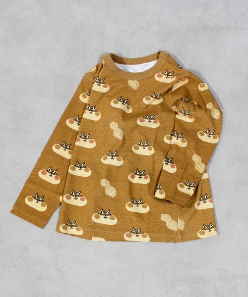 MARKEY'S(マーキーズ)の「ソウガラロンT(Tシャツ/カットソー・キッズ・ブラウン系その他/マルチ/ピンク系その他/オレンジ系その他/杢グレー/ブラック系その他/ホワイト系その他/レッド系その他/ブルー系その他/グリーン系その他・70/80/90/95/100/110/120/130/140/150)」の13枚目の写真