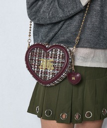 jouetie | 【jouetie/ジュエティ】ハートチャーム付 JJツィード ミニハートショルダーバッグ(ショルダーバッグ)