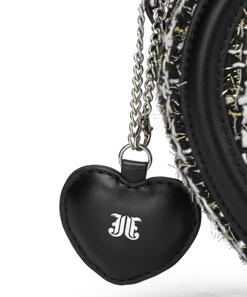 jouetie（ジュエティ）の「【jouetie/ジュエティ】ハートチャーム付 JJツィード　ミニハートショルダーバッグ（ショルダーバッグ・レディース・ブラック/ピンク/ブルー/ワインレッド・FREE）」の19枚目の写真
