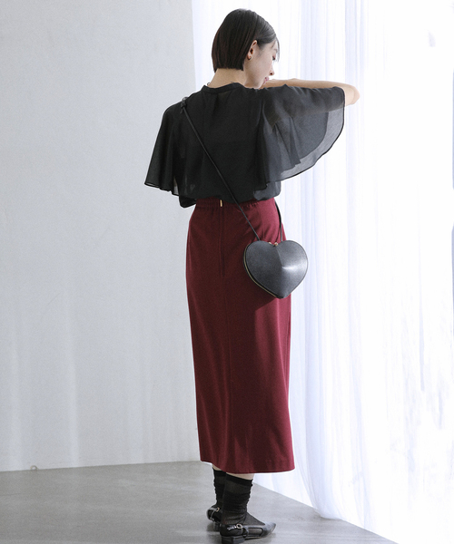 La TOTALITE（ラトータリテ）の「《WEB限定》【洗える】ケープスリーブシャツ（シャツ/ブラウス・レディース・マルチ/ブラック・FREE）」の17枚目の写真