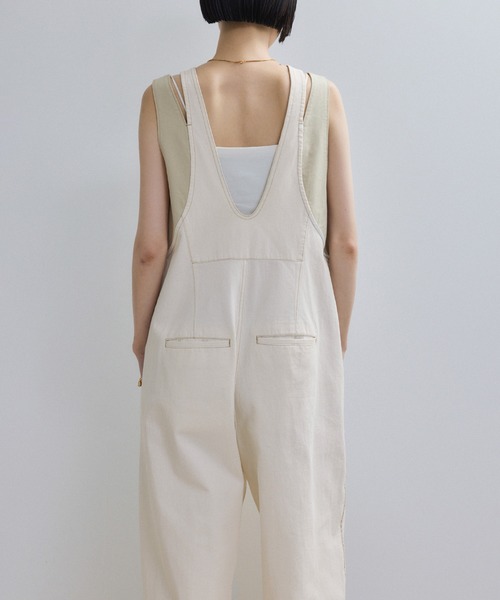 ADAM ET ROPE'(アダムエロペ)の「【WEB限定】バイカラーサロペット(サロペット/オーバーオール・レディース・オフホワイト/ブルー系その他・36/38)」の14枚目の写真