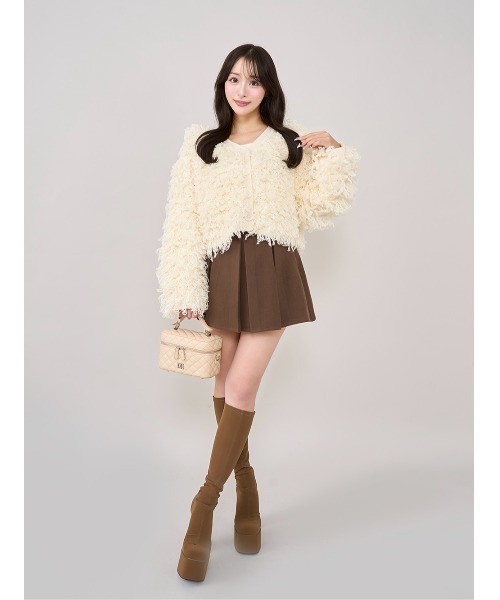 新品未開封　darich ダーリッチ　ダーリッチ カラーループニットカーディガン ダーリッチ Darich カラーループニットカーディガン