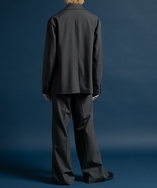 CASPER JOHN（キャスパージョン）の「Wool mix tailored jacket / ウールミックステーラードジャケット（テーラードジャケット・メンズ・ブラウン/グレイッシュブルー/グレー/ブラック/モカ/ベージュ・SMALL/X-SMALL/LARGE/MEDIUM）」の16枚目の写真