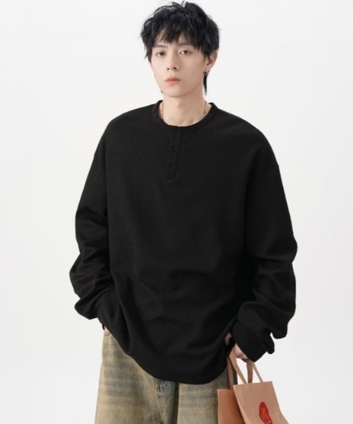 タグ付き✨ハイク　サーマルシャツ　長袖カットソー　ワッフル　ビックシルエット タグ付き✨ハイク サーマルシャツ 長袖カットソー ワッフル