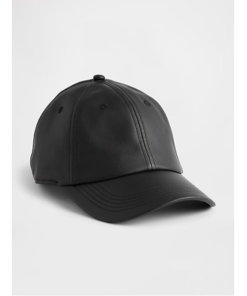 セール】ヴィーガンレザー ベースボールキャップ（キャップ）｜GAP