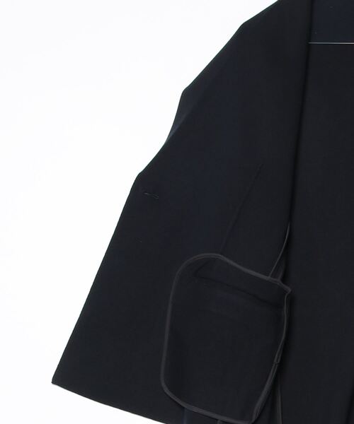 EMPORIO ARMANI（エンポリオアルマーニ）の「【エンポリオ アルマーニ】ダブルブレストジャケット ウール混紡 プレーンニット（テーラードジャケット・メンズ・ネイビー・46/48/50）」の6枚目の写真