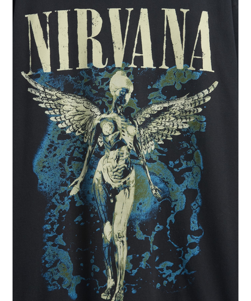 セール】◇ニルヴァーナ リラックスフィット グラフィックTシャツ長袖