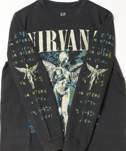 セール】◇ニルヴァーナ リラックスフィット グラフィックTシャツ長袖