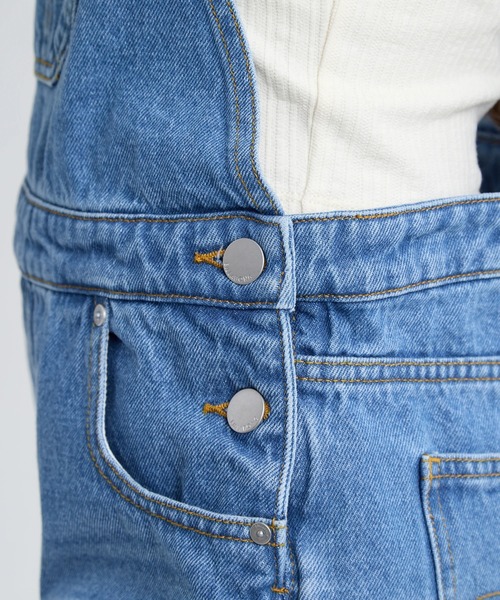 BILLABONG(ビラボン)の「BILLABONG レディース OVERALL DENIM デニムパンツ 【2025年秋冬モデル】/ビラボンストレートシルエットオーバーオール(サロペット/オーバーオール・レディース・インディゴブルー/ブルー・MEDIUM/LARGE)」の7枚目の写真