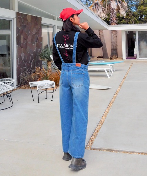 BILLABONG(ビラボン)の「BILLABONG レディース OVERALL DENIM デニムパンツ 【2025年秋冬モデル】/ビラボンストレートシルエットオーバーオール(サロペット/オーバーオール・レディース・インディゴブルー/ブルー・MEDIUM/LARGE)」の5枚目の写真
