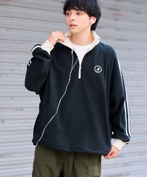 セール】【KANGOL】別注袖ラインバイカラーワンポイント刺繍ハーフ