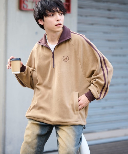 セール】【KANGOL】別注袖ラインバイカラーワンポイント刺繍ハーフ