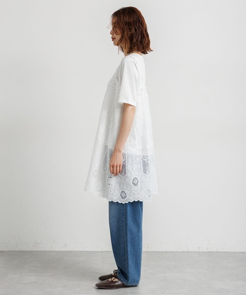 セール】レースチュニックワンピース（チュニック）｜studio CLIP
