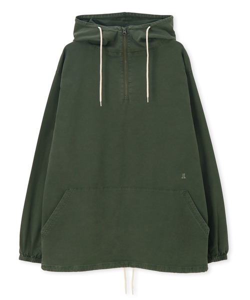 LANVIN en Bleu（ランバンオンブルー）の「サルファ染め オックスフォード シャツパーカー フードシャツ シャツアウター（シャツ/ブラウス・メンズ・カーキ/ブラック・52/50/48）」の11枚目の写真