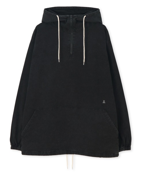 LANVIN en Bleu（ランバンオンブルー）の「サルファ染め オックスフォード シャツパーカー フードシャツ シャツアウター（シャツ/ブラウス・メンズ・カーキ/ブラック・52/50/48）」の8枚目の写真