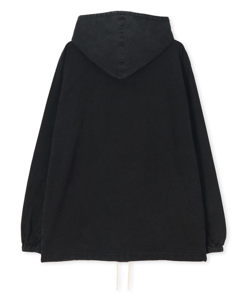 LANVIN en Bleu（ランバンオンブルー）の「サルファ染め オックスフォード シャツパーカー フードシャツ シャツアウター（シャツ/ブラウス・メンズ・カーキ/ブラック・52/50/48）」の5枚目の写真