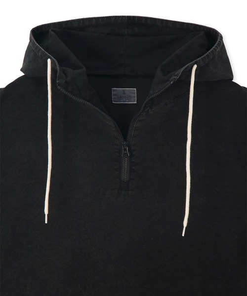 LANVIN en Bleu（ランバンオンブルー）の「サルファ染め オックスフォード シャツパーカー フードシャツ シャツアウター（シャツ/ブラウス・メンズ・カーキ/ブラック・52/50/48）」の10枚目の写真