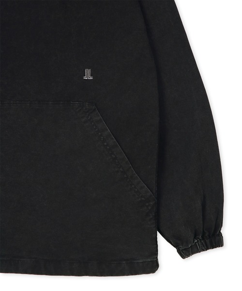 LANVIN en Bleu（ランバンオンブルー）の「サルファ染め オックスフォード シャツパーカー フードシャツ シャツアウター（シャツ/ブラウス・メンズ・カーキ/ブラック・52/50/48）」の7枚目の写真