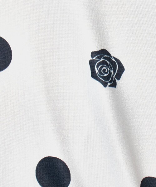 VIVIANO（ヴィヴィアーノ）の「＜VIVIANO＞ラッフルスリーブ ドットトップス（Tシャツ/カットソー・レディース・ホワイト・S）」の6枚目の写真