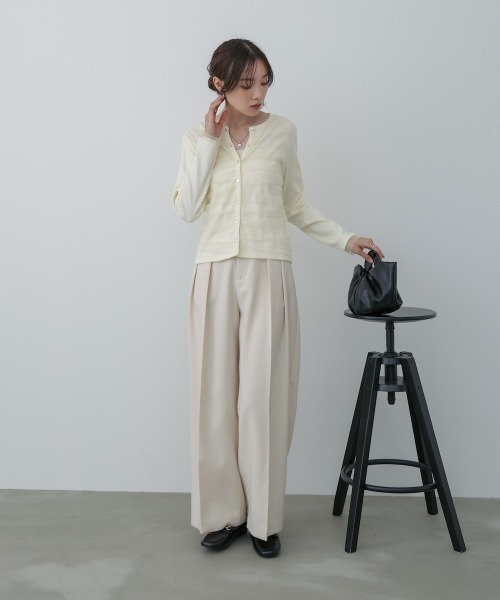 Bab（バブ）の「チュールギャザーカーディガン（カーディガン/ボレロ・レディース・ブラウン/ブラック/杢グレー/アイボリー・FREE）」の15枚目の写真