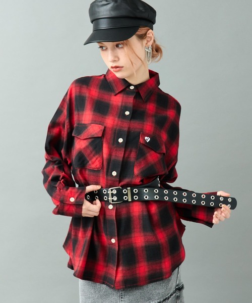 ANAP（アナップ）の「ダブル アイレット ワイド ベルト（ベルト・レディース・ブラック・FREE）」の10枚目の写真